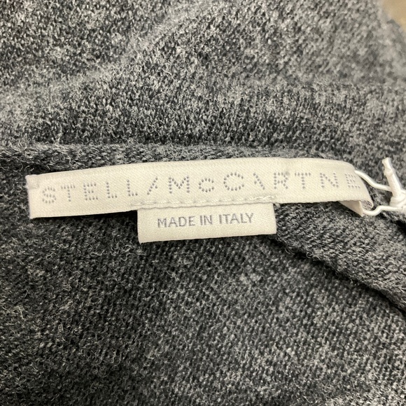 STELLA MCCARTNEY 2024 DARK GREY MELANGE CHAIN EMBELLISHED JUMPER - Picture 4 of 6